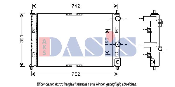AKS DASIS Radiators, Motora dzesēšanas sistēma 520770N